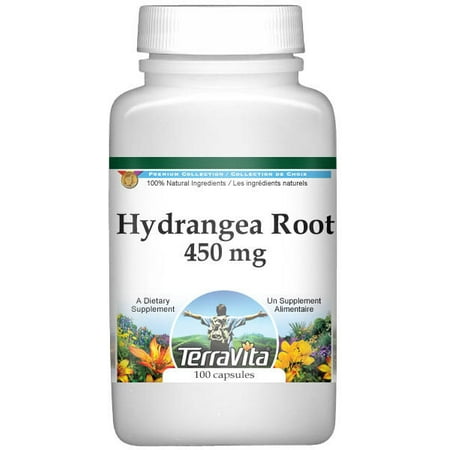 TerraVita Hydrangea Root - 450 mg, (100 Capsules, 1-Pack, Zin: 511843)