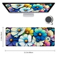 thumbnail image 2 of nygtbtfer Square Mouse Pad Beautiful Flowers Plants, Non-Slip Rubber Base Mousepad for Laptop,Washable Mouse Pad,Office and Home (Wildflower H) 31.5x11.8 in, 2 of 6