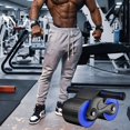 thumbnail image 3 of Automatic Rebound Abdominal Wheel 2023 New Springback Wheels Roller Domestic Abdominal Exerciser, Ab Roller Wheel Exercise Equipment with Knee Mat for Beginners Core Workouts, 3 of 8