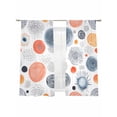 thumbnail image 2 of Abstract Dots Circles Sheer Curtains 72 Inches Long 2 Panels Wave Point Lines Simple Light Filtering Semi Sheer Window Curtains Drapes for Bedroom Living Room 52"x72", 2 of 7