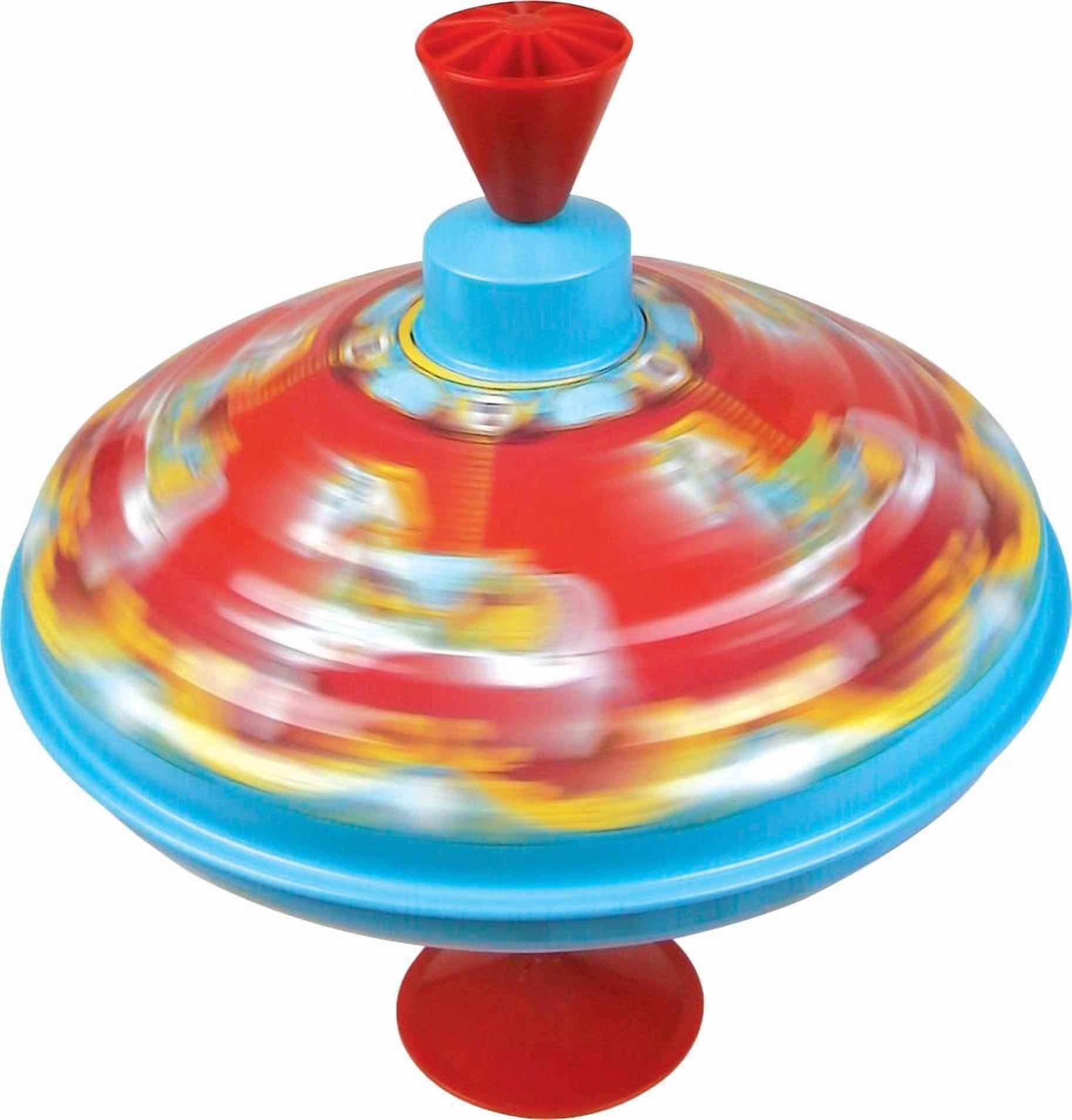 One for Fun Carousel Humming Top, Classic Metal Spinning Top Toy for Kids