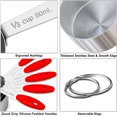 thumbnail image 2 of shiyou-Measuring Cups and Spoons Set, 10 Piece Stainless Steel Measuring Cups, Metal Measuring Spoon Cup Set for Dry Liquid Food, Measure Measurement Cups for Kitchen Cooking Baking, 2 of 4