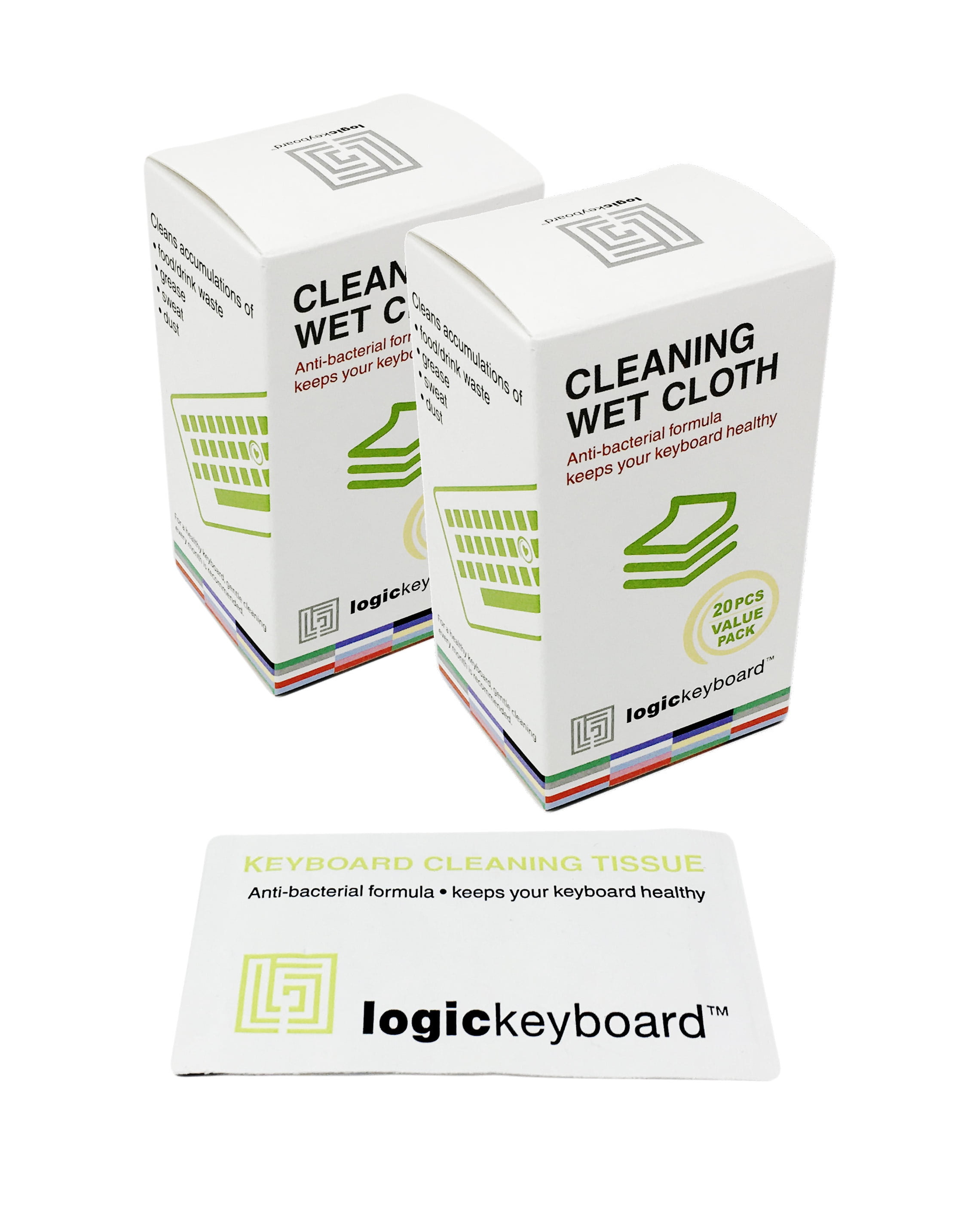 LogicKeyboard Disposable Premoistened Alcohol Wet Wipes / Cloth for