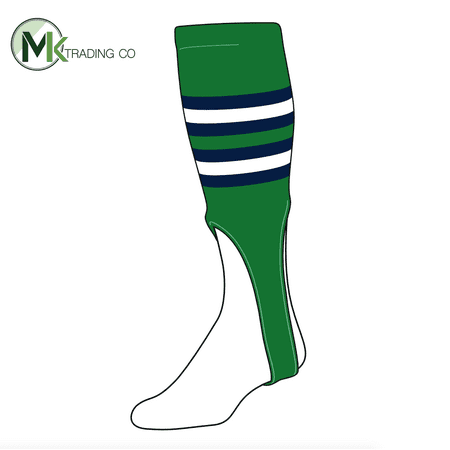

TCK Baseball Stirrups Large (300I 9in) Kelly Green Navy White