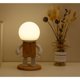 thumbnail image 5 of Lámpara de mesa creativa con figura de madera con pantalla de cristal blanco, lámpara de noche modernista, lámparas de mesita de noche, 5 of 5