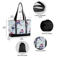 thumbnail image 2 of FORMRS Canvas Laptop Tote Bag for Women with 15.6" Computer Compartments Shoulder Handbag, Blue Ice Hockey, 2 of 7