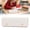 A, variant on Faux Leather Pencil Case Portable Artist Case with Button Lightweight (White,Faux Leather)