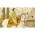 thumbnail image 2 of Prince rides a white horse as he approaches the castle Poster Print (18 x 24), 2 of 4