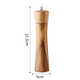 thumbnail image 2 of Juego de molinillo de sal y pimienta de madera, vajilla rellenable de madera de acacia, molinillo de pimienta grande, salero, 2 of 5