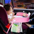 thumbnail image 2 of Baby Kids Snack & Play Travel Tray, Baby Kids Multi-function Car Seat Travel Tray With Pockets iPad Phone Holder - Portable Car Drawing Board Table for Baby Kids Design, 2 of 6