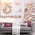 thumbnail image 6 of Christmas Pillow Covers Pink 12x20 Decorative Outdoor Farmhouse Merry Christmas Buffalo Plaid Truck Gnomes Christmas Pillow Shams Cases Slipcovers Set of 4 for Couch Sofa, 6 of 6