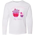 thumbnail image 3 of Inktastic World's Sweetest Big Sister Long Sleeve Youth T-Shirt, 3 of 5