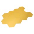 thumbnail image 2 of Mirror Wall Decal, Mirror Wall Sticker Hex Shape Acrylic 12 Pcs  For Bedroom For Kitchen For Bathroom  Gold XL:15cm, 2 of 8