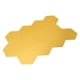 thumbnail image 2 of 12 pegatinas de pared con espejo, forma hexagonal dorada, espejo acrílico grande, calcomanía de pared para cocina, baño, dormitorio, sala de estar, dorado, XL: 15cm, 2 of 5
