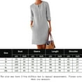 thumbnail image 2 of Cotton Linen Basic Maxi Dress Boho Style Ladies Crew Neck Half Sleeve Daily Suit, 2 of 7