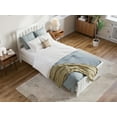 thumbnail image 2 of AFI Becket Twin XL Solid Wood Low Profile Platform Bed with Matching Footboard, White, 2 of 11