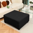 thumbnail image 4 of Mdesiwst Footrest Stool Cover Wear Resistant Scratch-proof Simple Installation Oversized Square Rectangle Footrest Stool Slipcover, 4 of 7