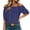Navy-TOPS, variant on Womens Off Shoulder Puff Short Sleeve Polka Dot Blouses Boho Printed Loose Fit Flowy Shirts Vacation Summer Lightweight Relaxed Tops Pink M