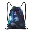 thumbnail image 1 of Demon Slayer Classic Drawstring Bag, Collapsible, Sports, Fitness, Drawstring Bag, Unisex, Beach Sports Travel Bag Medium, 1 of 8