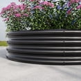thumbnail image 2 of Galvanized Metal Planter Box, 47.24"x11.4" Tall Round Outdoor Raised Garden Bed, Backyard Patio Planter Raised Beds for Flower Herbs Fruits, Black, 2 of 7