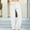 White, variant on SwiftWear Women's Cotton Linen Drawstring Pants with Pockets, Plus Size High-Waisted Lounge Trousers Breathable Relaxed Fit Work Casual Wear Pants S-3XL