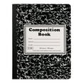 thumbnail image 1 of ZTTD Composition Notebook 1 Pack, Wide Ruled Paper, 10.24 x 7.48 Inches, 100 Sheets(200 Pages), Black Marble Covers (Black), 1 of 9