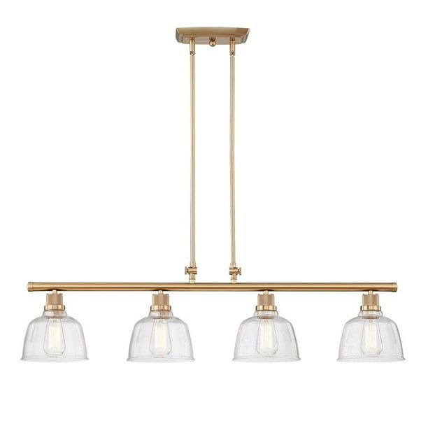 Vanity Art Modern 4 Lights Kitchen Island Drum Pendant Lighting In Satin Gold With Clear Seedy Glass Shade Farmhouse Hanging Lamp Linear Ceiling Light Fixture Il207 4sg3 Sy Com Vanity Art Modern 4 Lights Kitchen, Drum Light Fixtures For Kitchen Island