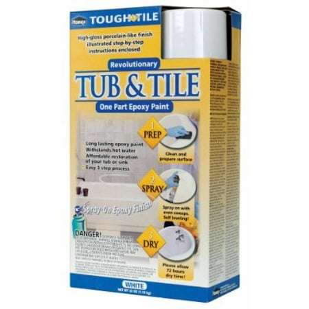 Homax 720771 32 Ounce Tub And Sink One Part Spray On Epoxy White