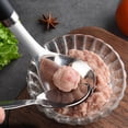 thumbnail image 6 of Stainless Steel Meatball Maker Spoon, 9.65X2.36" Ergonomic Handle Meat Ball Extruder, Manual Meatball Press Tool, Practical Meat Portion Scoop, Handheld Food Molder Gadget, Durable Cooking Utensil, 6 of 7