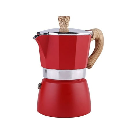 

Italian Mocha Pot Espresso Coffee Maker Percolator Stove Top Pot 150/300ML Kitchen Household Aluminum Coffee Stove Top Maker Pot