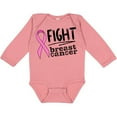 thumbnail image 3 of Inktastic Fight Breast Cancer Pink Ribbon Boys or Girls Long Sleeve Baby Bodysuit, 3 of 5