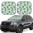 thumbnail image 1 of Saiise Lotus Flower1 for Foldable Car Sun Shades (2-Pack) Offer Sun Protection with an Easy-fold Design for Convenient Windshield Shading-Large, 1 of 6