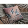 thumbnail image 3 of 16â€ Dusty Pink Boho Bird Indoor Outdoor Zippered Throw Pillow, 3 of 4