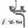 thumbnail image 1 of Double Sink Drain Kit Space Saving Kitchen Sink Drain Kit, 1 of 4
