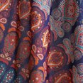 thumbnail image 6 of Pop Popular Handicrafts Mandala Curtain Panels Indian Hippie Bohemian Beautiful Peacock Sheer Valance Neavy Blue Multi, 6 of 7