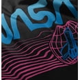 thumbnail image 5 of Vaporwave NASA Worm Logo Shuttle Romper Boys or Girls Infant Baby Brisco Brands NB, 5 of 7