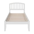 thumbnail image 3 of Leo & Lacey Richmond Twin XL Solid Wood Platform Bed in White, 3 of 5