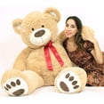 thumbnail image 6 of Big Plush Giant Teddy Bear 60 inches Fully Stuffed 5ft Large Stuffed Animal Packed in Big Box Ready to Hug, Weighs 14 pounds of Extra Soft Huge Valentine Bear Hugs, 6 of 9