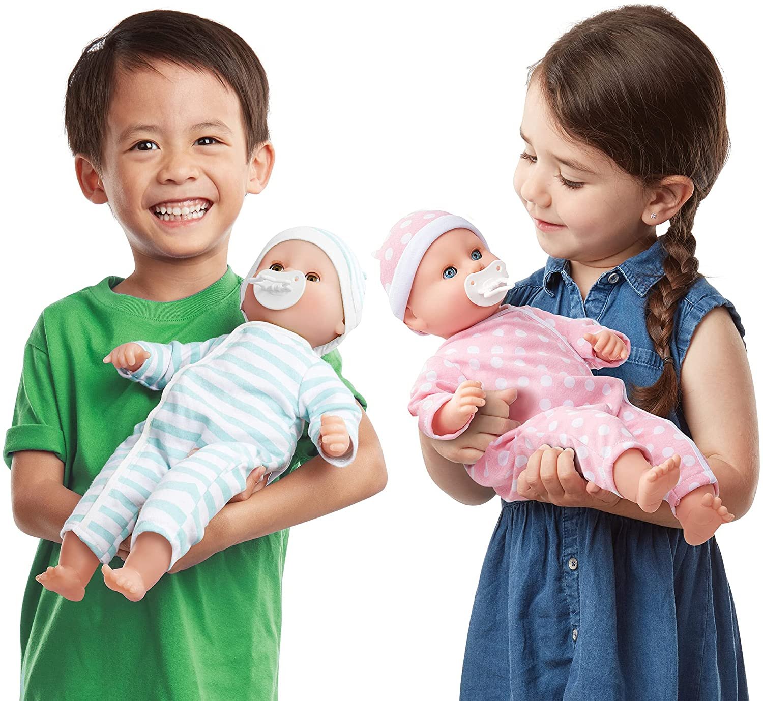 Melissa & Doug Mine to Love Twins Luke & Lucy Baby Dolls photo 6