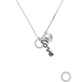 thumbnail image 2 of Delight Jewelry Silvertone Keep Her Safe Infinity Ring - Love and Lock Charm Necklace, 18"+1", 2 of 4