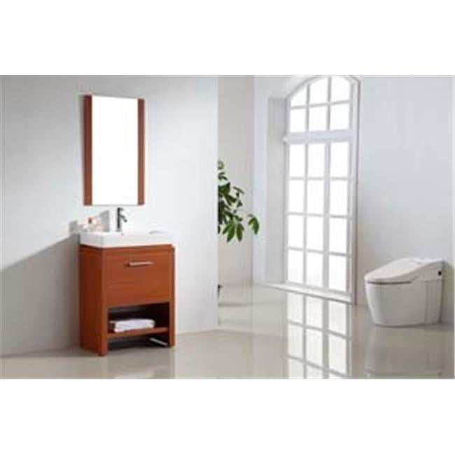 Dawn RAC241731-04 Melamine Plywood and Cabinet One Soft Opening and Closing Vertical Door and One Bottom Shelf Cherry Finish Dawn RAC241731-04 Melamine Plywood and Cabinet One Soft Opening and Closing Vertical Door and One Bottom Shelf Cherry Finish