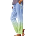 thumbnail image 2 of Runfenguu High Waisted Cargo Pants Women, Baggy Cargo Pants Women Women'S Printed Rolled Casual Pocket Straight Leg Pants, 2 of 5