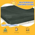 thumbnail image 5 of Kids Outdoor Sandbox with Cover Garden Bed, Easy Assembly for Backyard, Cream White, 48.5" x 48.5" x 8.25", 5 of 6