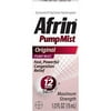 Afrin Original Maximum Strength 12 Hour Nasal Congestion Relief Pump Mist - 0.5oz (15 mL)