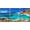 BLACK, variant on wall26 - 3 Piece Framed Canvas Wall Art - Greece - Milos Island, Beautiful Beach - Modern Home Art Stretched and Framed Ready to Hang - 24"x36"x3 WHITE