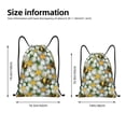thumbnail image 4 of Bingfone Bees And Flower Drawstrings Backpacks Bags For Men Women Gym Drawstrings Bag, 4 of 9
