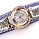 thumbnail image 2 of Reloj de pulsera de cuarzo con decoración de aleación y borlas para mujer de Duoya (azul real), 2 of 3
