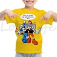 thumbnail image 3 of 2022 Camiseta para niños, camiseta de dibujos animados de Cuphead, camisetas de manga corta de anime de verano para niños y niñas, camiseta divertida de CUPHEAD, camiseta, 3 of 5