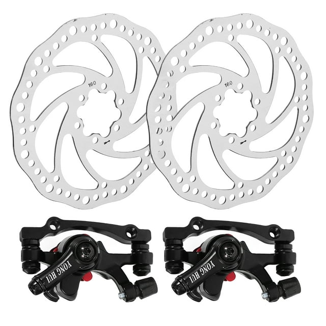 Miangastore 1 Pair of Mechanical Bike Disc Brake Front & Rear Disc Rotor Brake Kit for Mountain