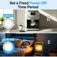 thumbnail image 5 of Hattyroom Smart Indoor Timer Plug – Programmable 24-Hour Mechanical Outlet Timer with 15 Min Intervals, Manual Override for Lights, Small Appliances, Hydroponics, Home Safety, 5 of 7